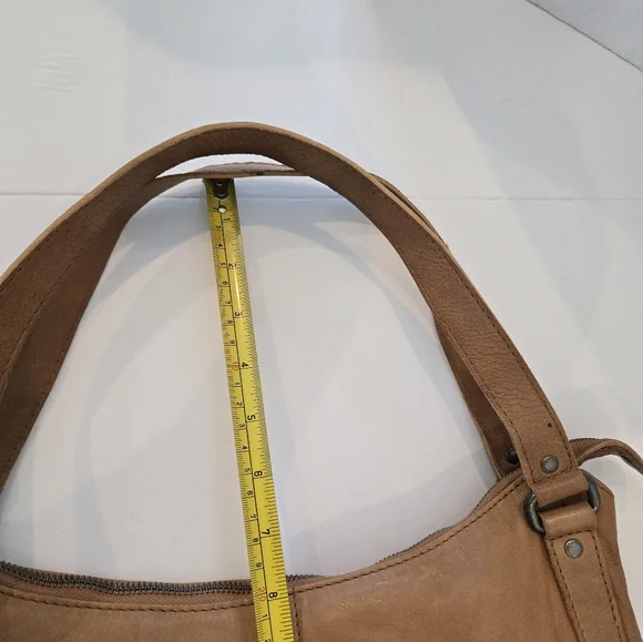 Spikes & Sparrow Tan Leather Satchel Bag Purse Very Good Condition - Picture 9 of 9